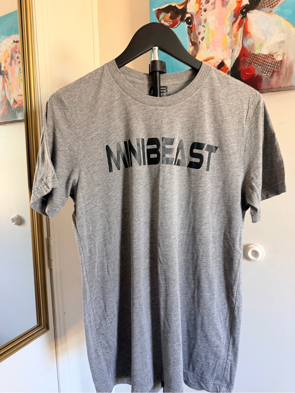 MiniBeast Gray Logo Graphic Tee – Medium